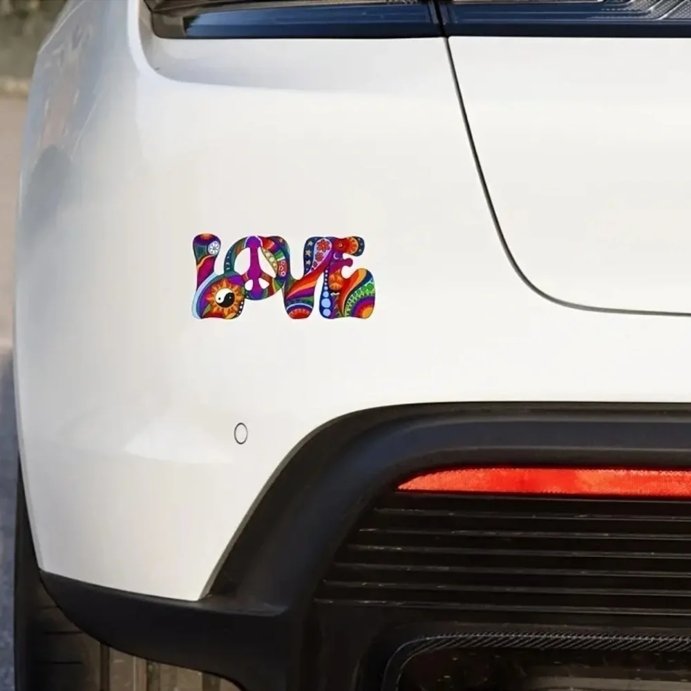LOVE Multicolor Waterproof Decal BRAND NEW - Picture 3 of 6